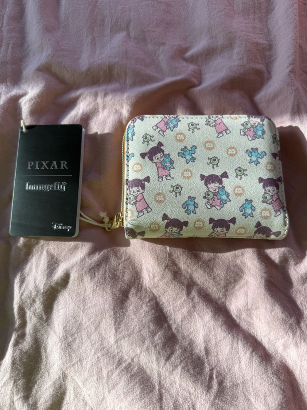 Loungefly Pixar Monsters Inc Boo & Monster Dolls Zip Wallet